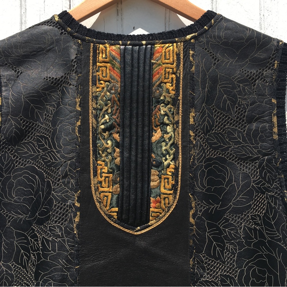 JANET KANEKO LEATHER VEST - Picture 4 of 7